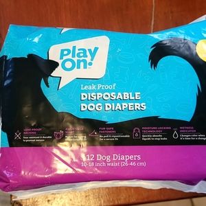 Pkg of doggie diapers..opened only 1 missing